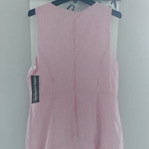 Pink and white womens dress